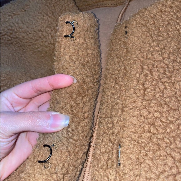 Madewell Sherpa cocoon coat size medium - Picture 4 of 6